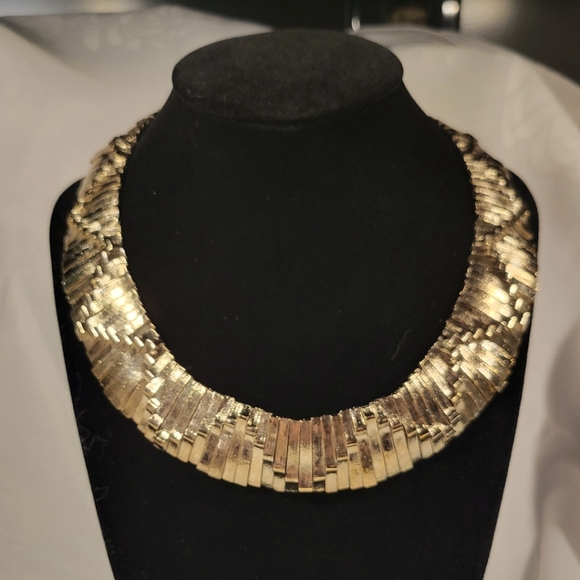 Vintage Egyptian Revival Necklace goldtone